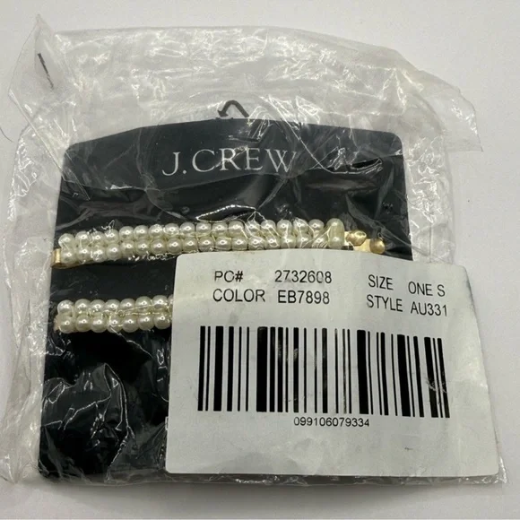 J Crew Double row pearl bobby pins - Picture 4 of 5
